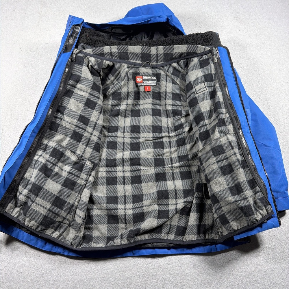 686 Smarty Jacket Kids Large 3-in-1 Ski Snow Winter Coat Blue Gray Black Gorp - Picture 5 of 11